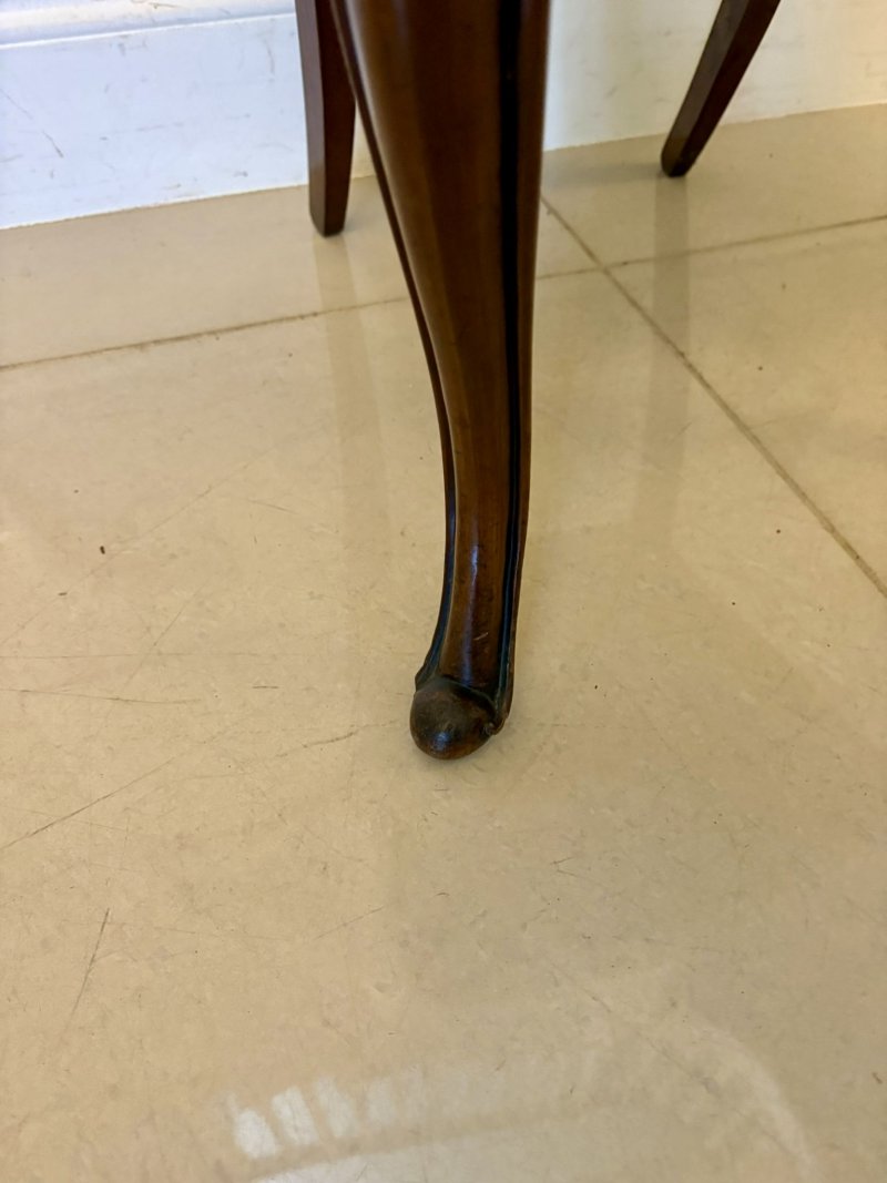 Set of 6 Antique Victorian Quality Carved Mahogany Balloon Back Dining Chairs - Image 15